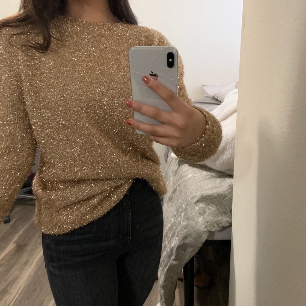 glittery sweater